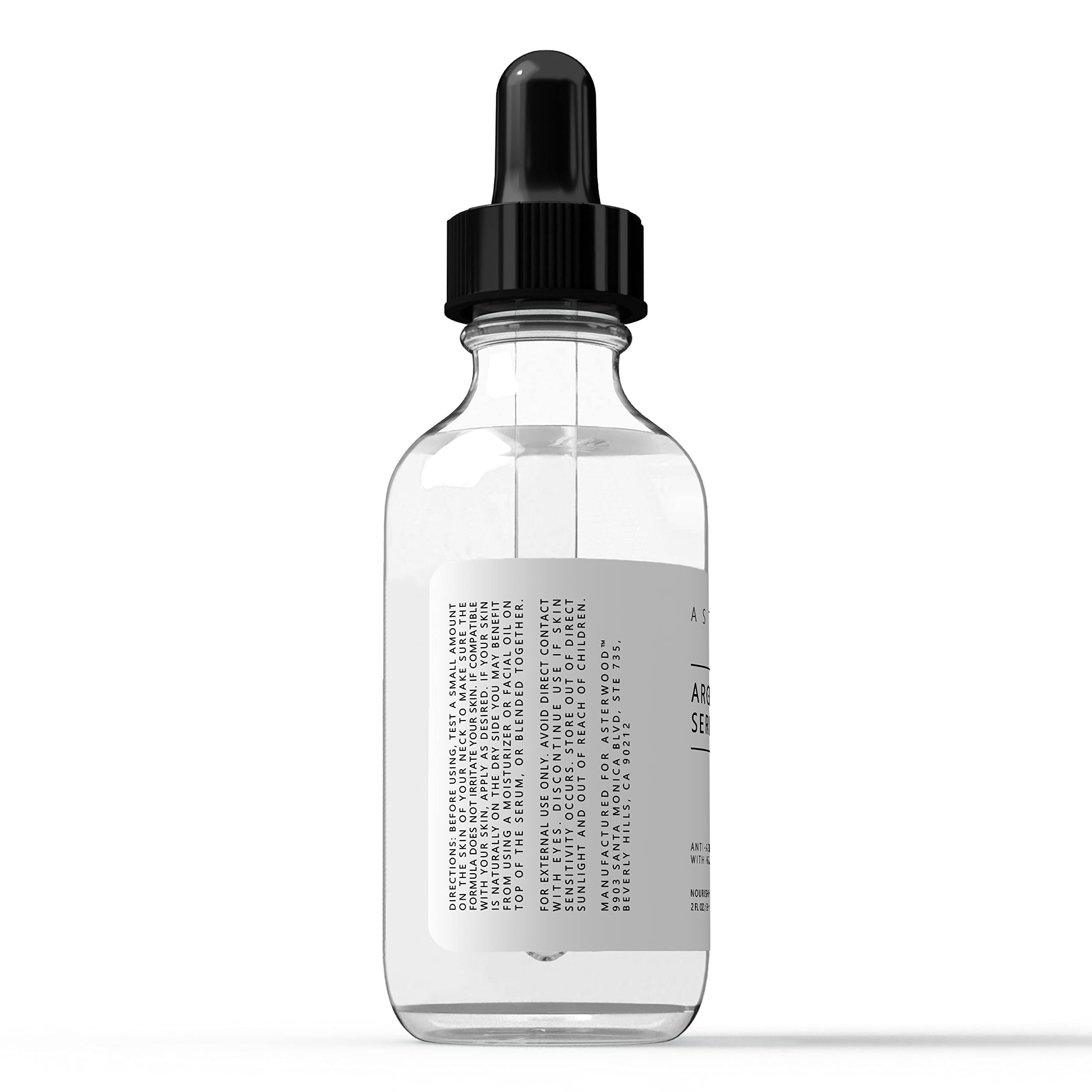 Asterwood bottle on a bathroom shelf suggesting routine integration