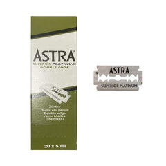 Astra front packaging showing 200 blades and clear branding for long-lasting supply