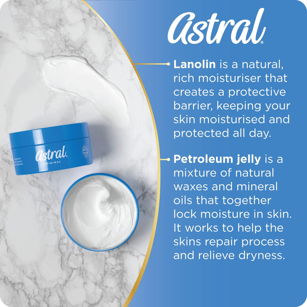 ASTRAL 500ml tub in hand for clear size and value context