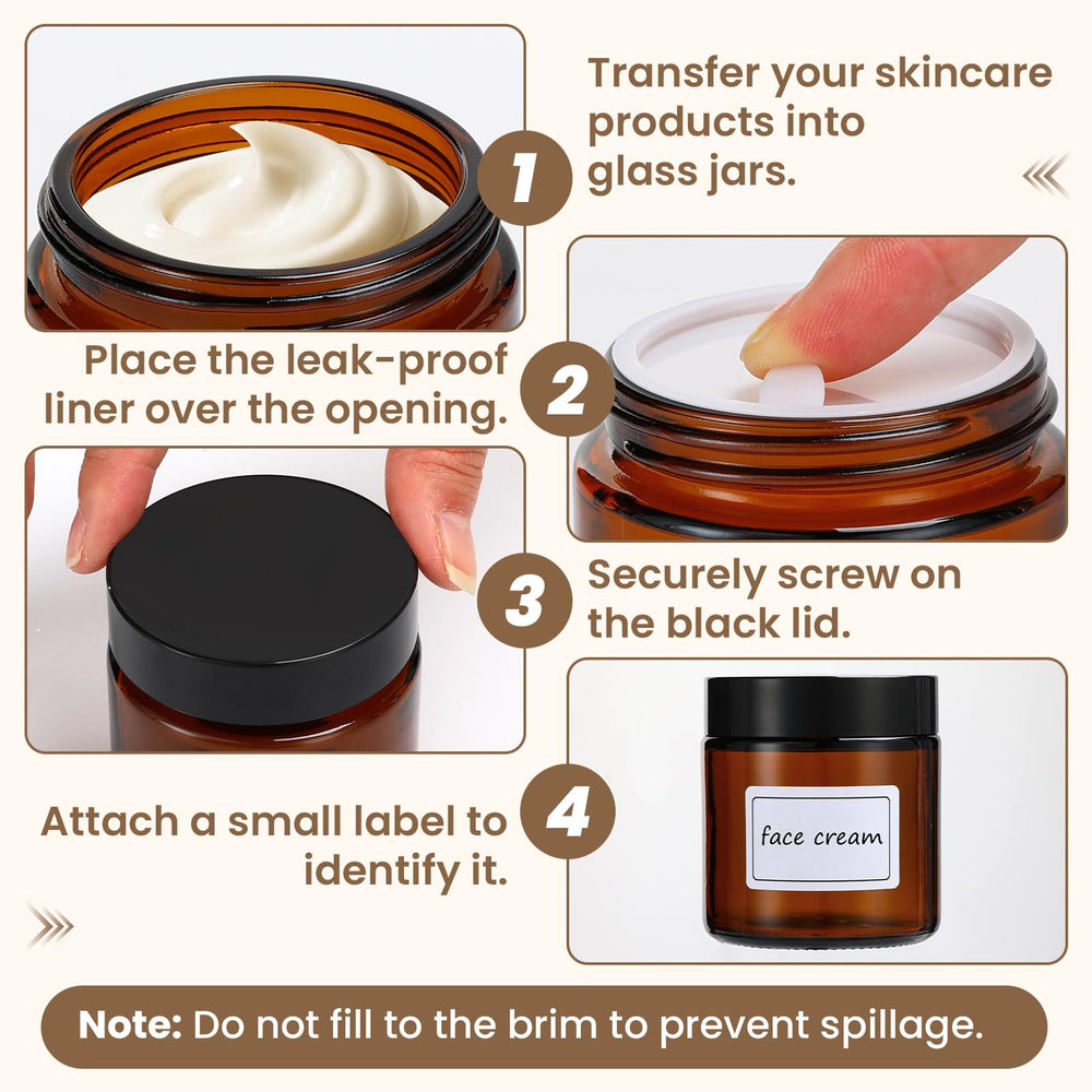 AstrivixDD jars filled with balms illustrating hygienic storage and presentation