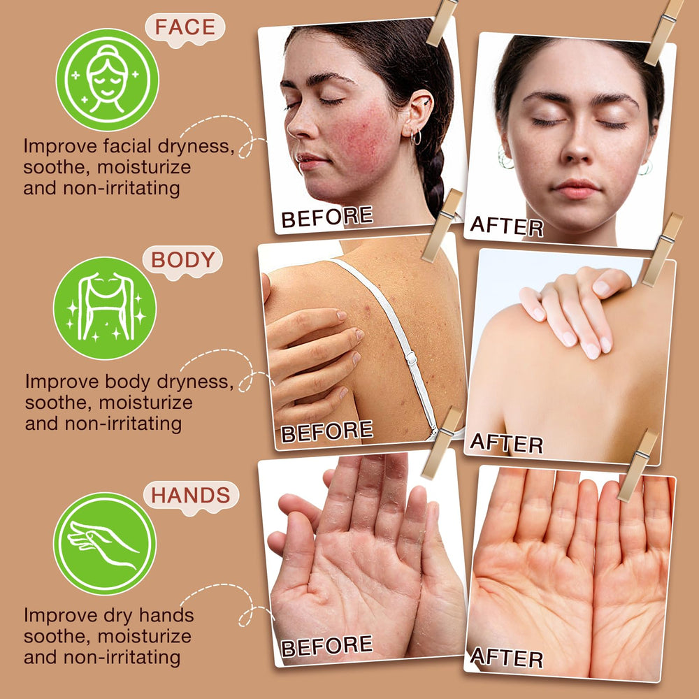 asusxcli before and after hydration comparison showing improved skin texture