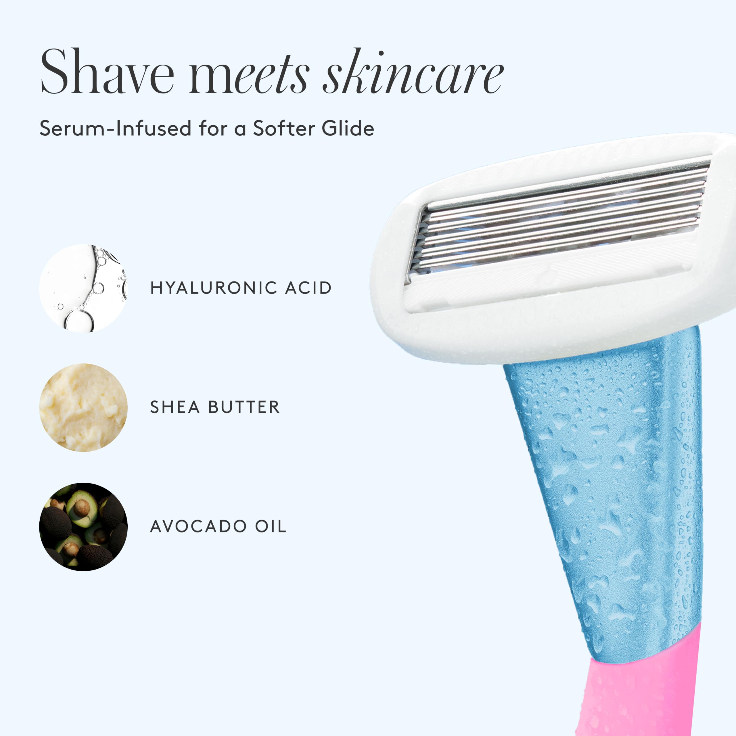 Athena Club handle grip texture close-up offering non-slip comfort while shaving