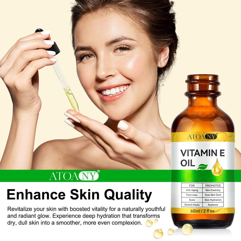 ATOANY ingredient label close-up highlighting pure d-alpha tocopherol content