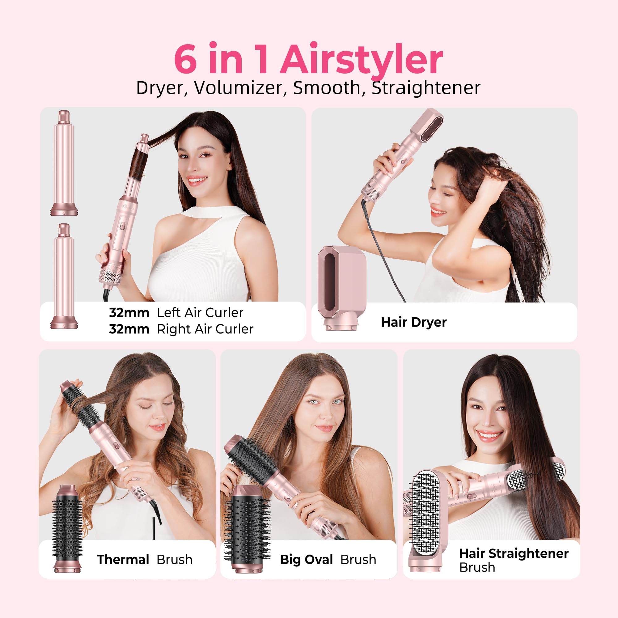 Atopskins dual 32mm auto-wrap barrels creating even bouncy curls