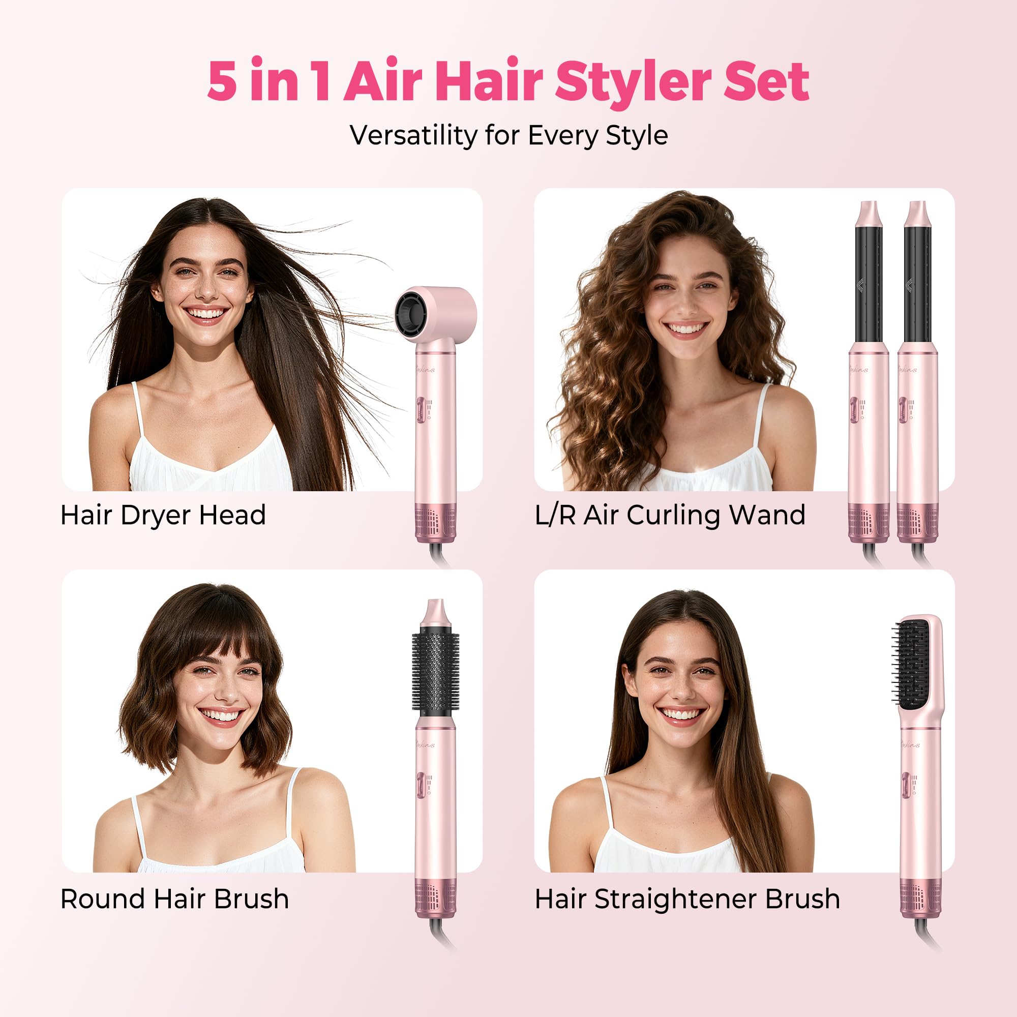 ATOPSKINS left auto-wrap curling barrel closeup guiding hair for balanced curls