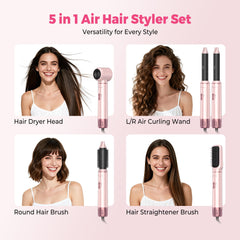 ATOPSKINS left auto-wrap curling barrel closeup guiding hair for balanced curls