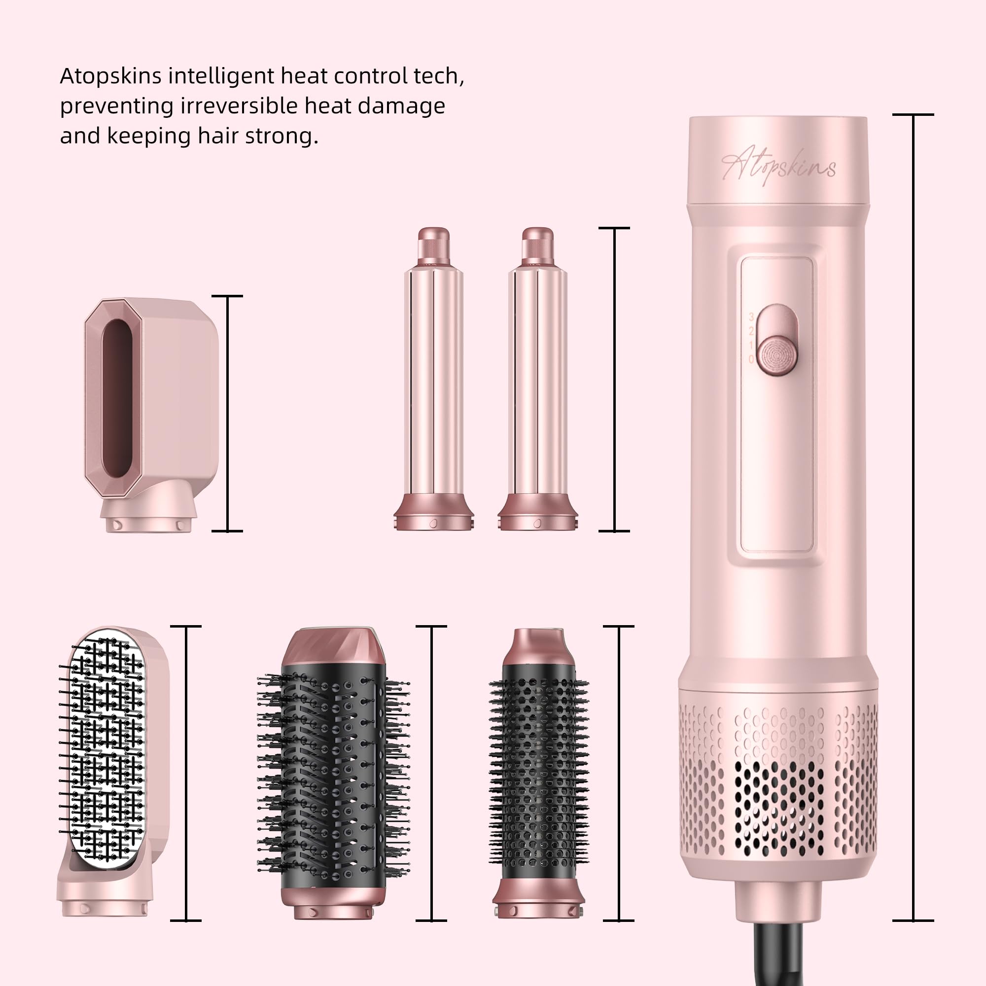 Atopskins size comparison with charger and brush attachments included