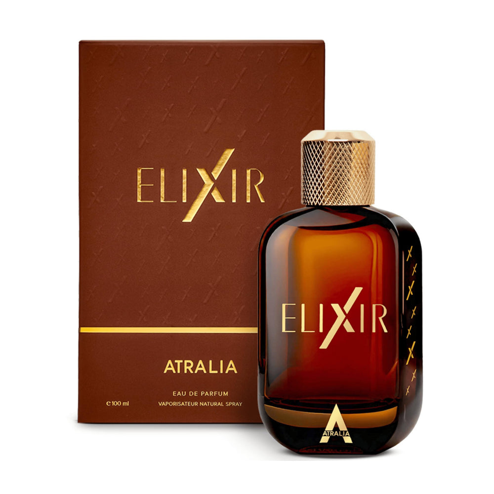 Atralia angled bottle with soft reflection highlighting premium glass