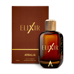 Atralia angled bottle with soft reflection highlighting premium glass