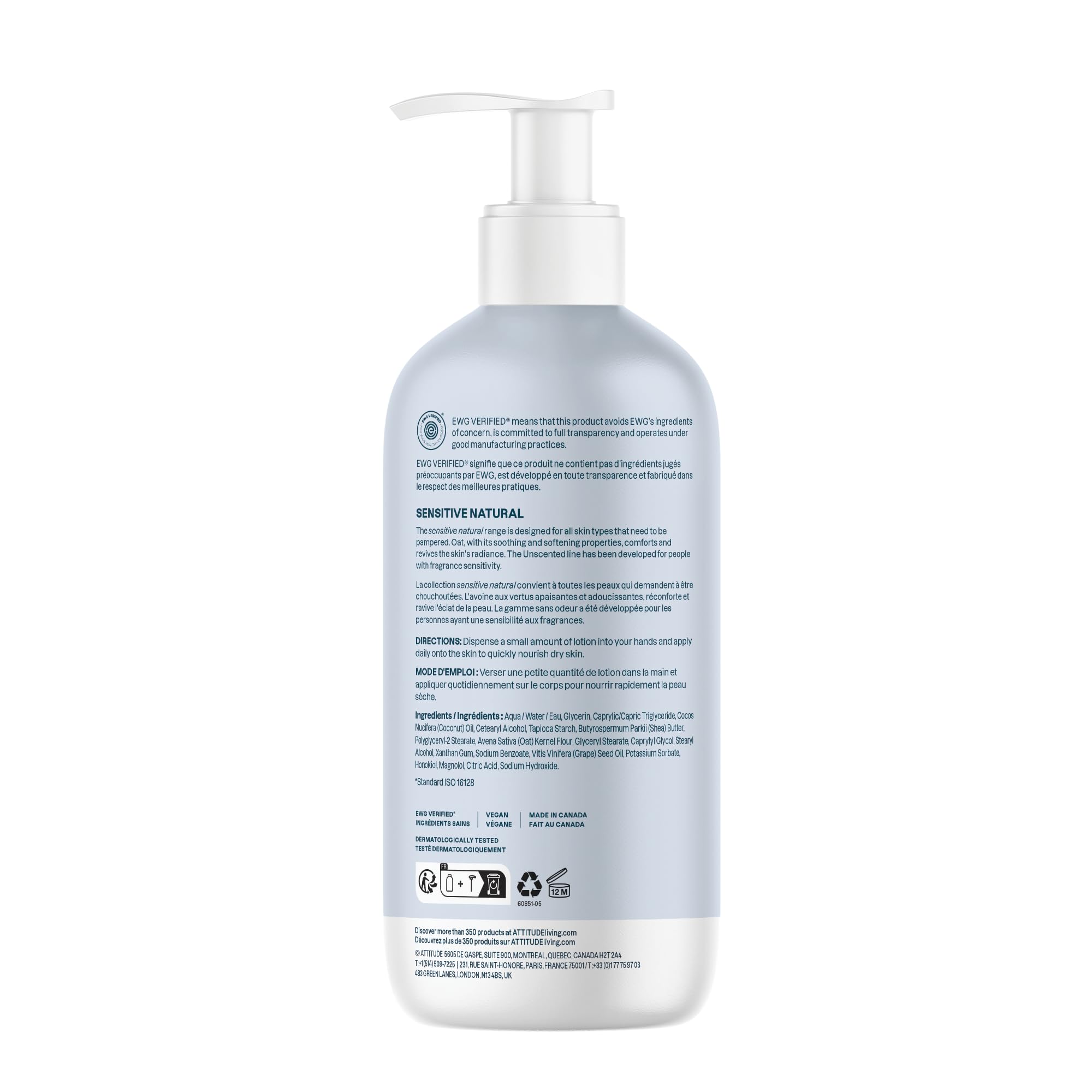 BIO SPECTRA ATTITUDE hand applying lotion to skin showing fast absorption and hydration