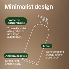 BIO SPECTRA ATTITUDE bottle in hand showing size and easy handling benefit