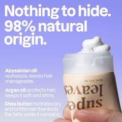 BIO SPECTRA ATTITUDE closeup of watercress and oils highlighting natural strengthening benefits