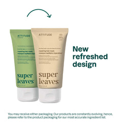 BIO SPECTRA ATTITUDE open jar texture displaying creamy plant-based mask for deep conditioning