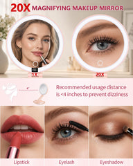 ATUSGOY close-up of 20X magnification for precise eyebrow and lash work