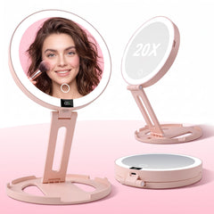 ATUSGOY front folded mirror showing compact travel-friendly design and easy storage
