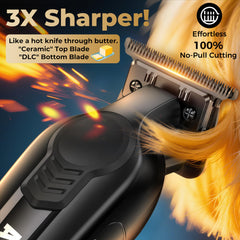 ATVOXIS DLC blade close-up showing sharp T-blade edge for precise, low-pull cutting