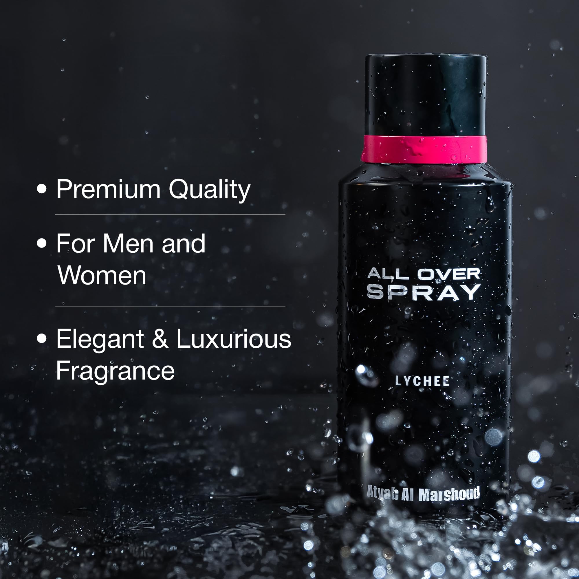 ATYAB AL MARSHOUD fine mist spray demonstrating even scent distribution