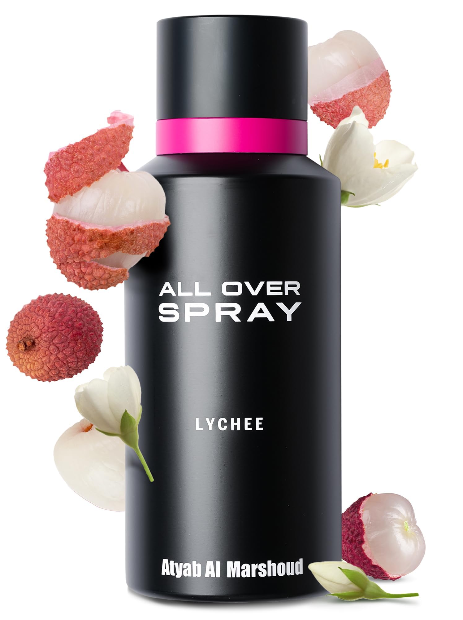 ATYAB AL MARSHOUD front bottle view showing elegant lychee fragrance