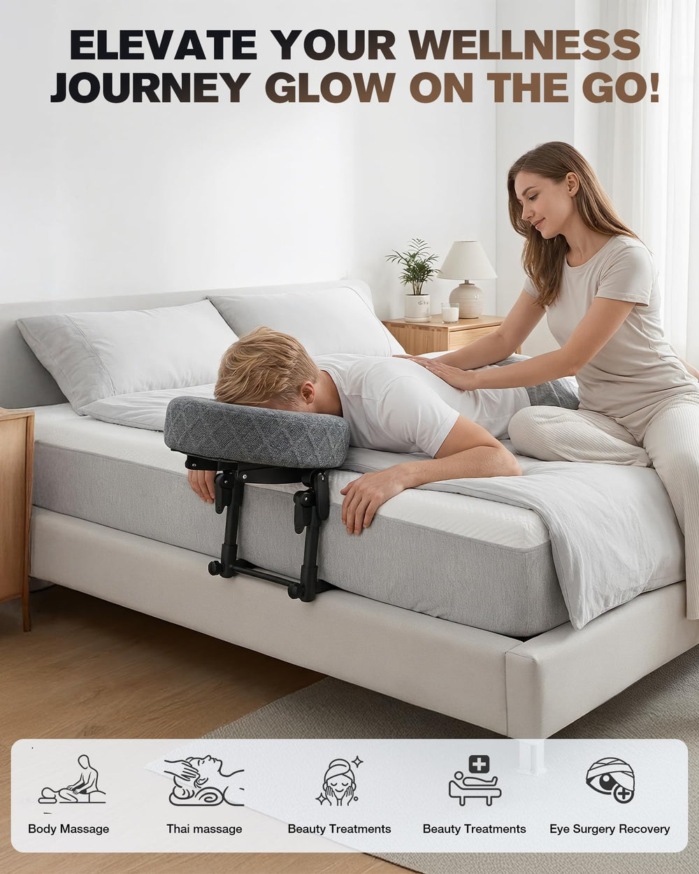 Aucoza under-mattress base detail demonstrating sturdy support and stability benefit