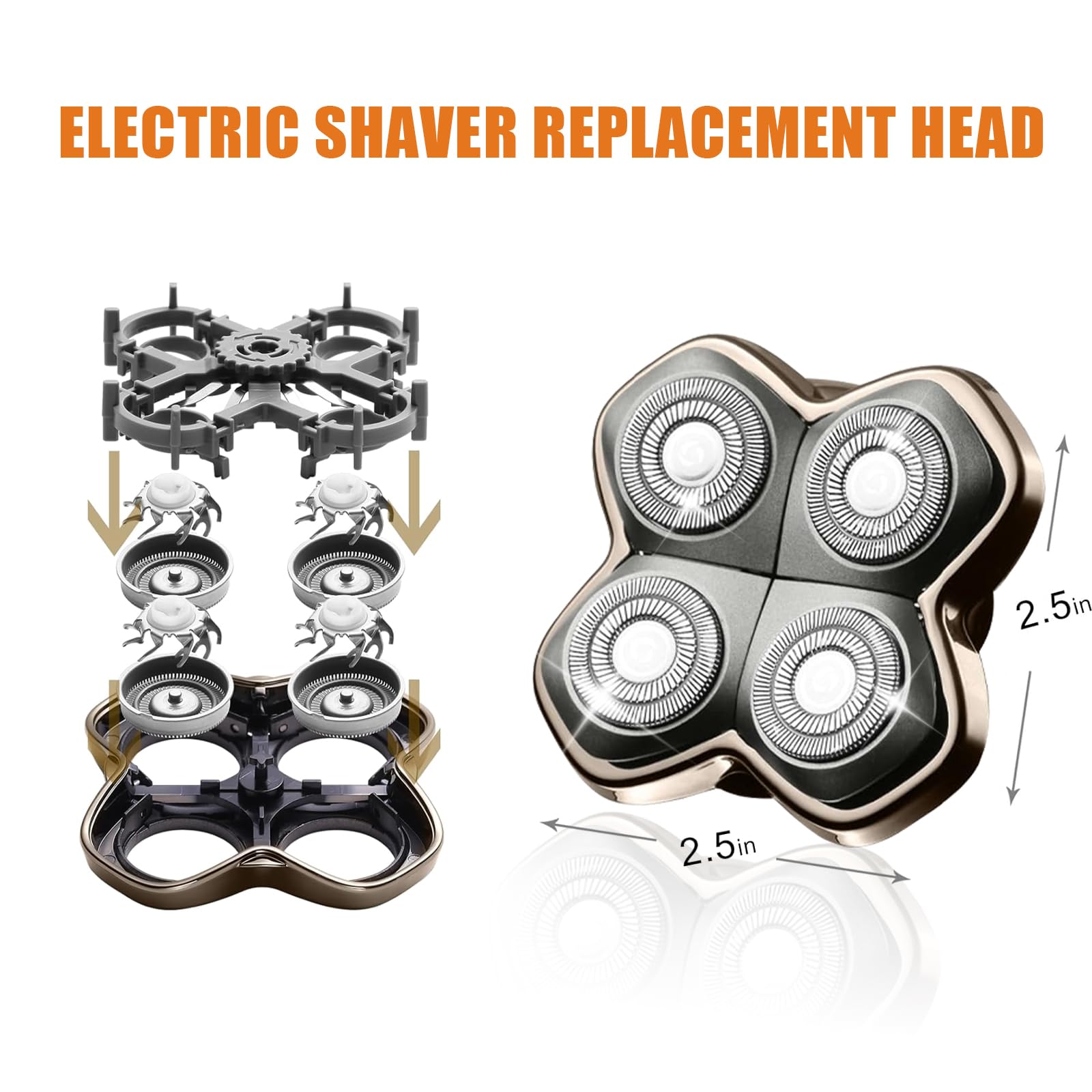 Audoc installed in Skull Pitbul shaver demonstrating restored shaving efficiency