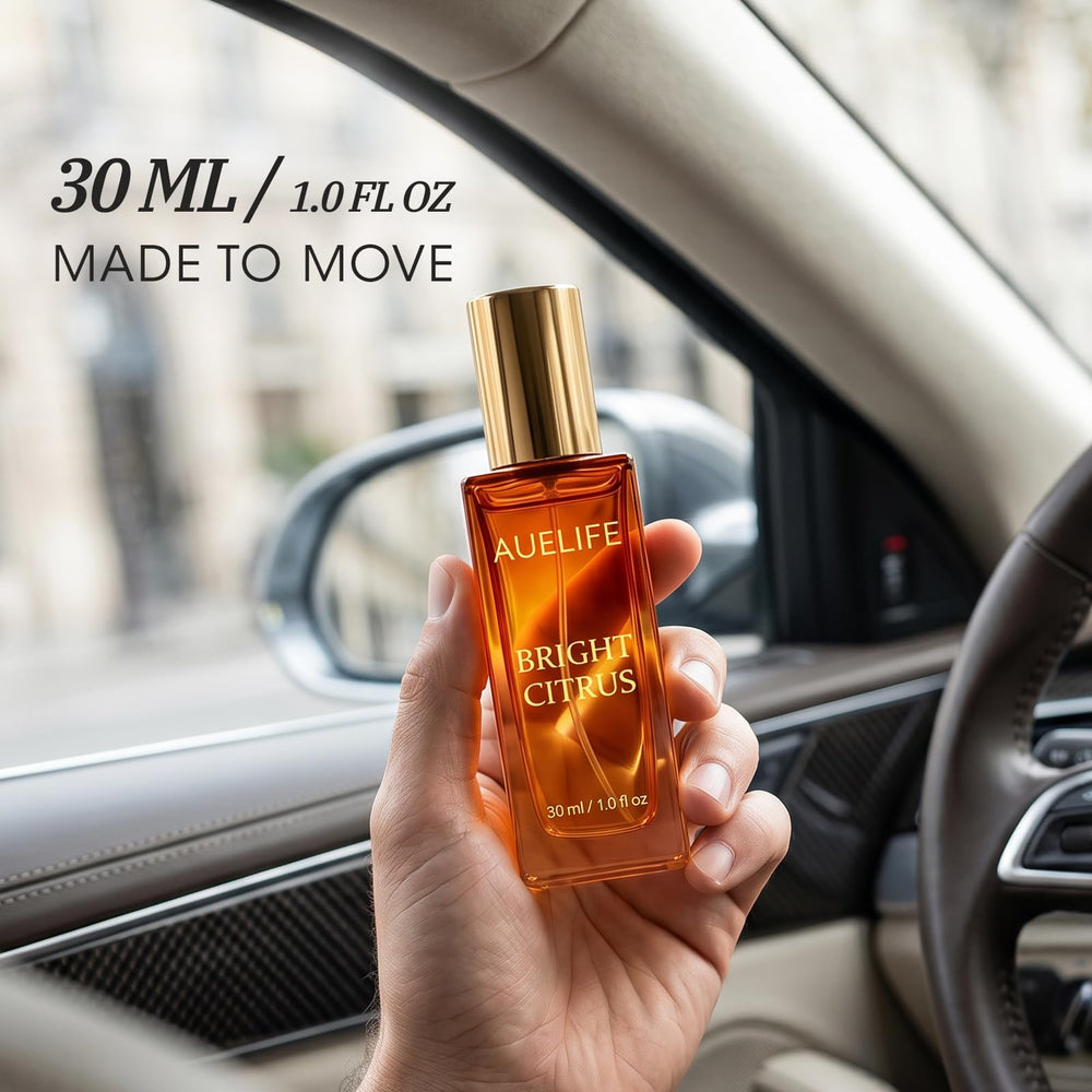 Auelife Amber Tobacco bottle texture conveying warm, masculine depth