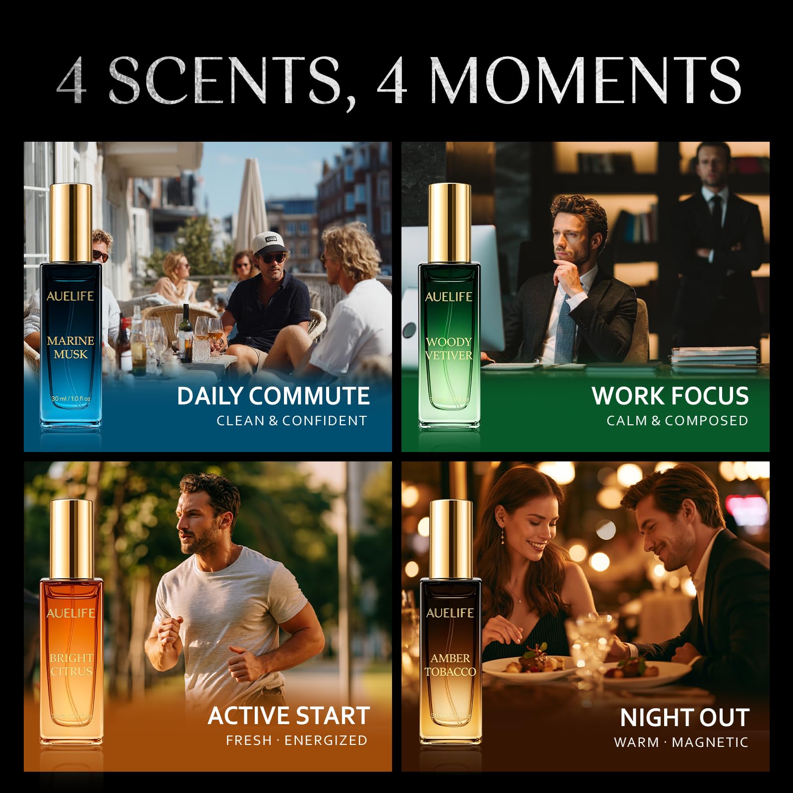 Auelife Bright Citrus spray action demonstrating an energetic citrus boost