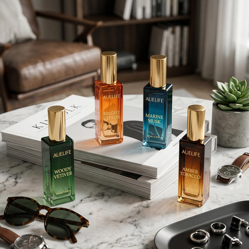 Auelife gift box opened on table presenting polished, ready-to-give packaging
