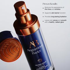 Augustinus Bader cream being applied to hand demonstrating smooth absorption
