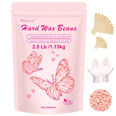 Auperwel front packaging rose wax beads shows large refill convenience