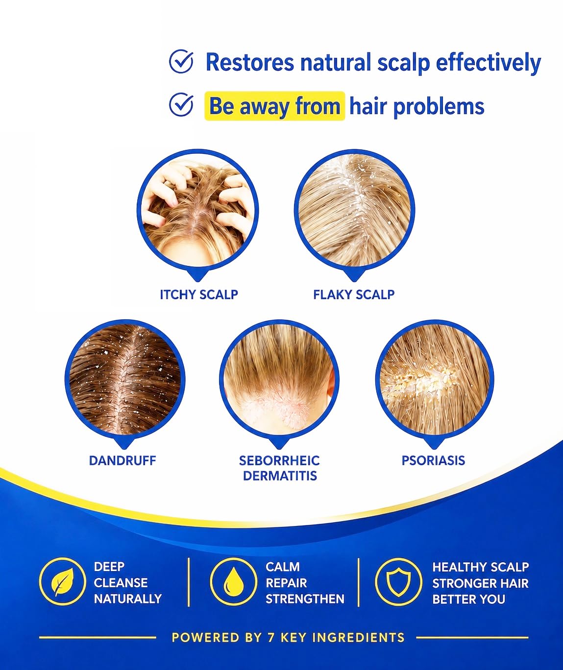 Aureline shampoo in hand during application for scalp cleansing