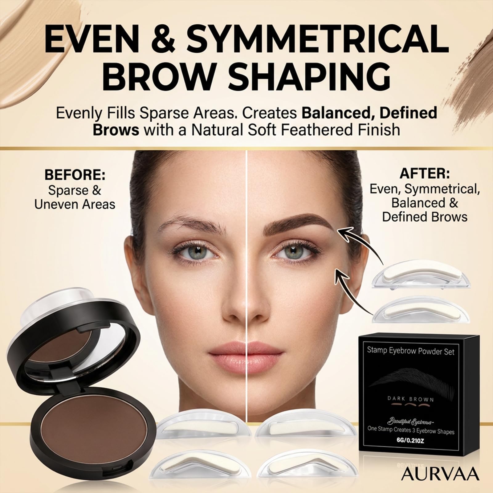 AURVAA pigment pad close-up showing texture and reliable pigment pick-up