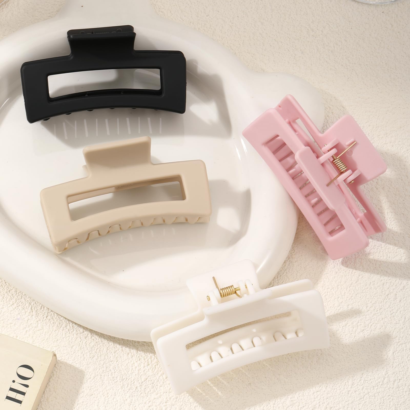 Auseibeely clips on a dressing table showing versatile styling convenience