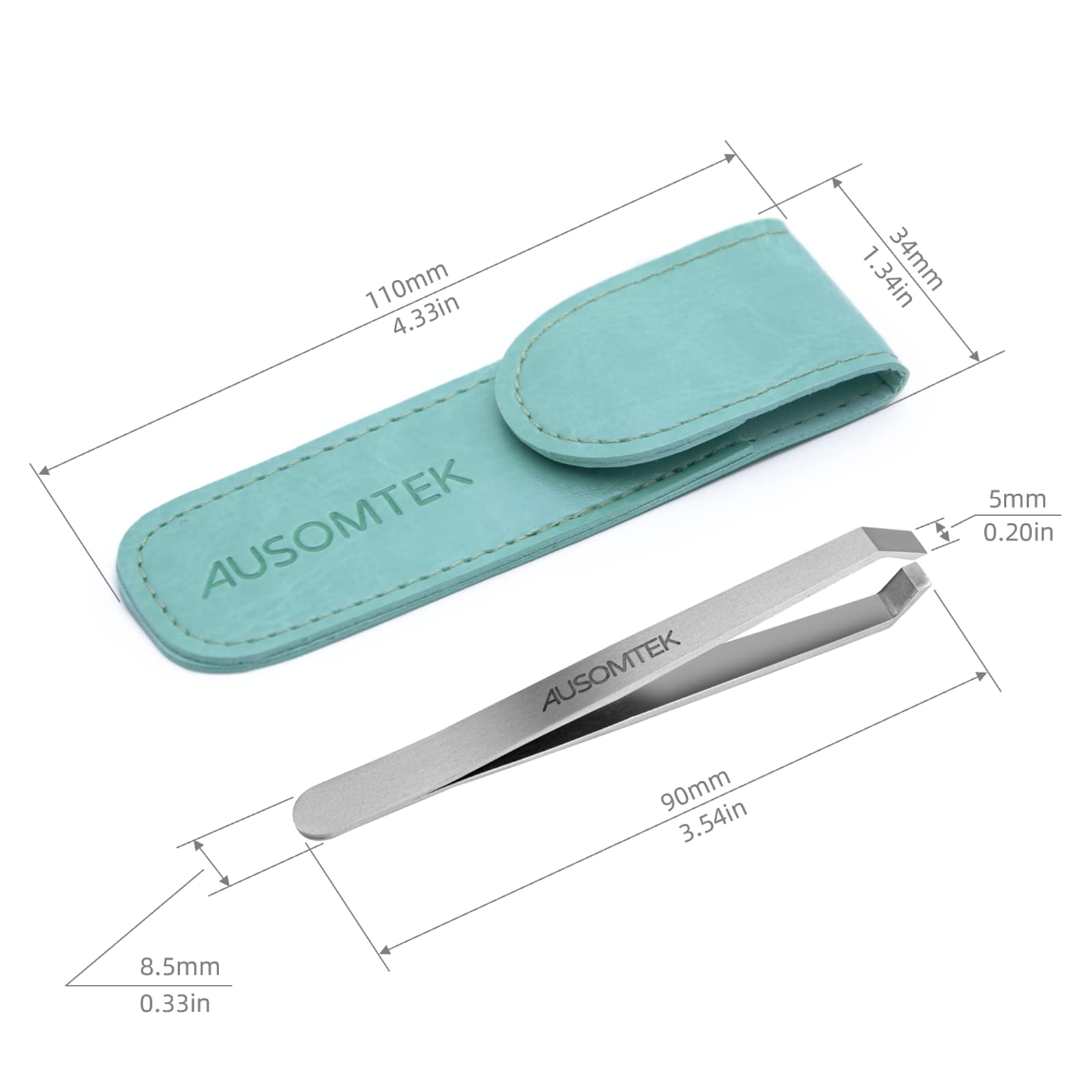 Ausomtek shaping eyebrows in use demonstrating accurate brow grooming benefit