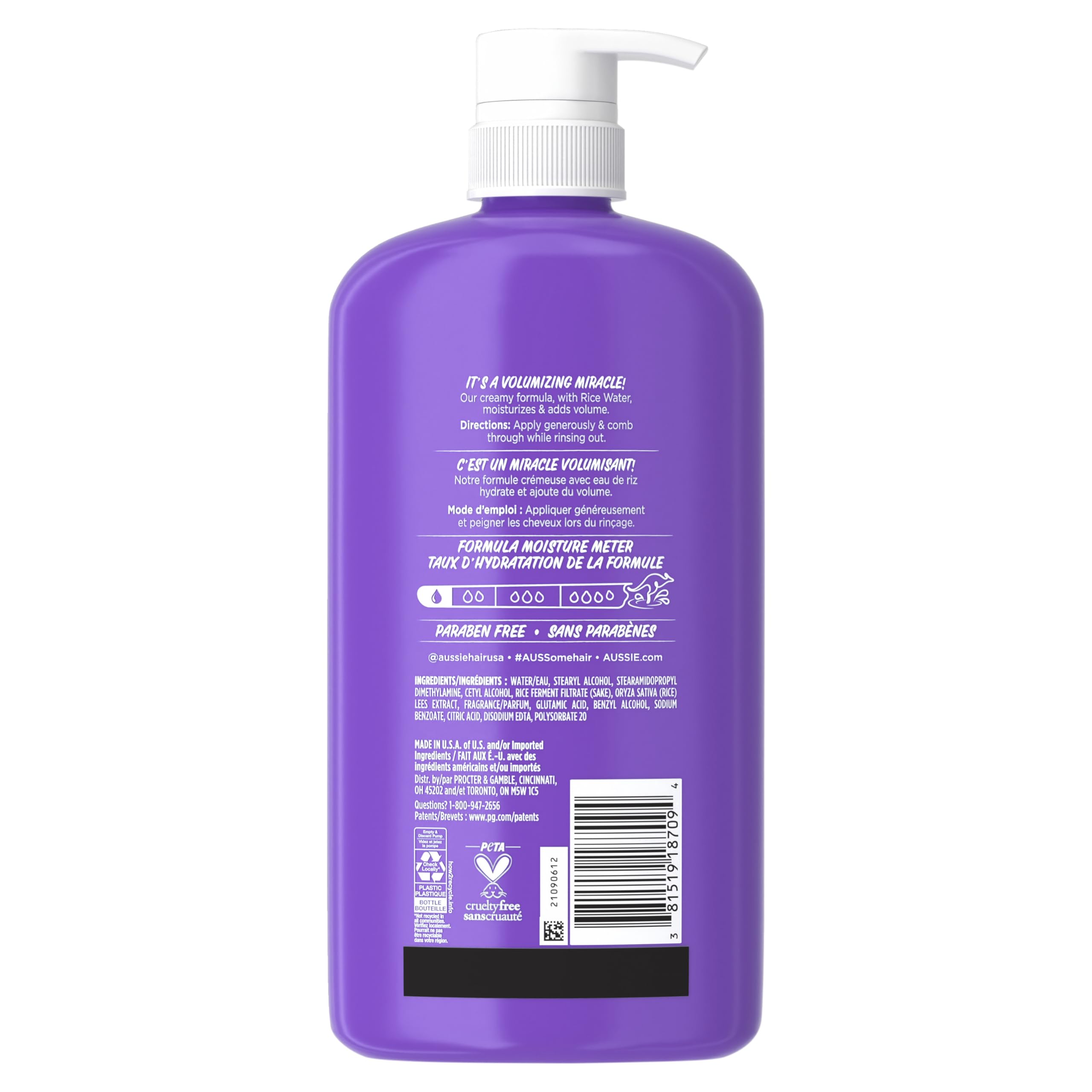 Aussie bottle on bathroom shelf lifestyle image promoting daily routine uplift