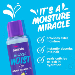 Aussie oil texture close-up highlighting lightweight, non-greasy absorption