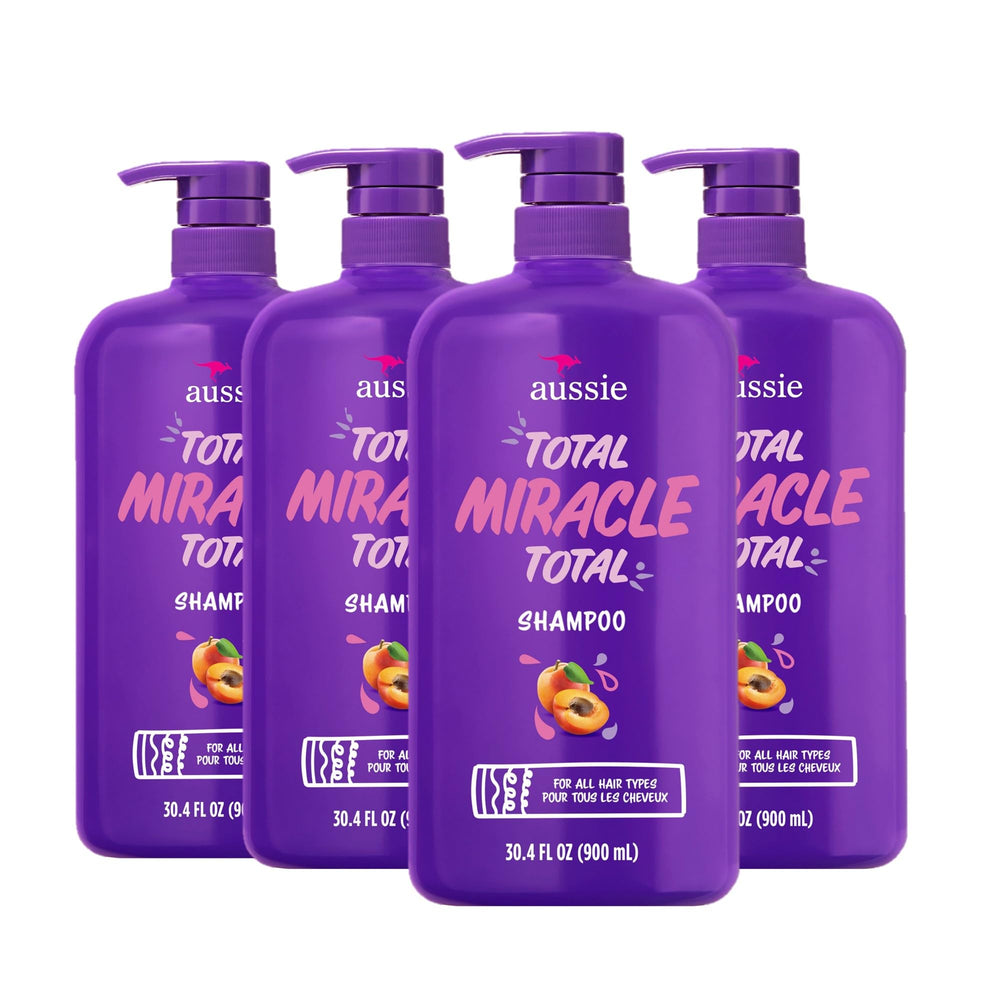 Aussie bottle front packaging showing product benefits and size