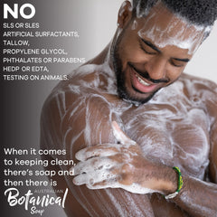 Australian Botanical lather in beard showing conditioning and manageable grooming