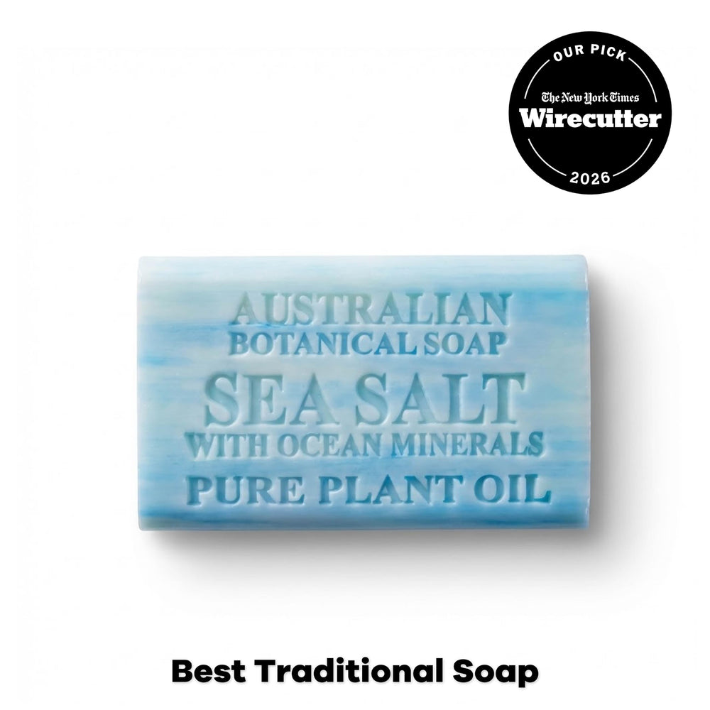 Australian Botanical Soap single 6.6 oz bar close-up highlighting dense triple-milled texture
