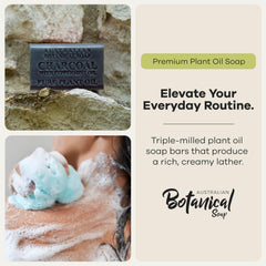 Australian Botanical Soap stacked bars highlighting size and long-lasting value