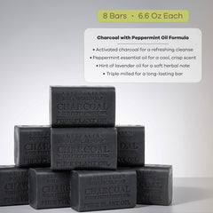Australian Botanical Soap close-up of charcoal texture showing gentle exfoliation benefit