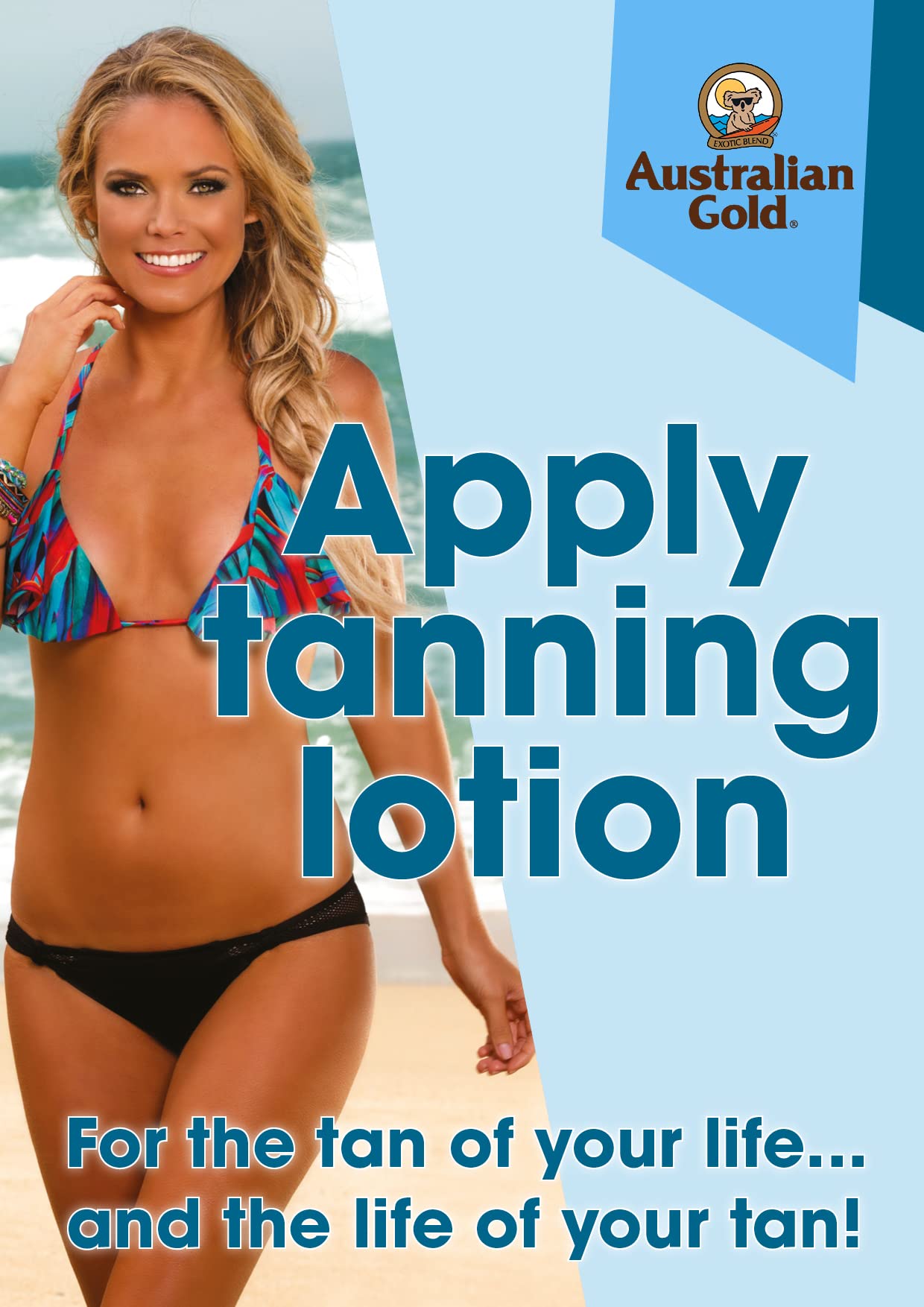 Australian Gold being smoothed onto forearm demonstrating even coverage