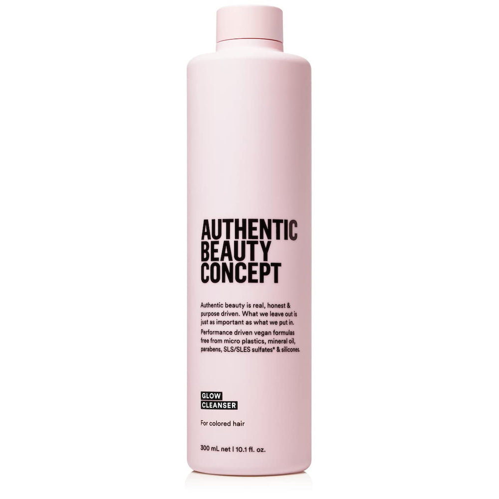 Authentic Beauty Concept front bottle showing product and color-preserving benefit