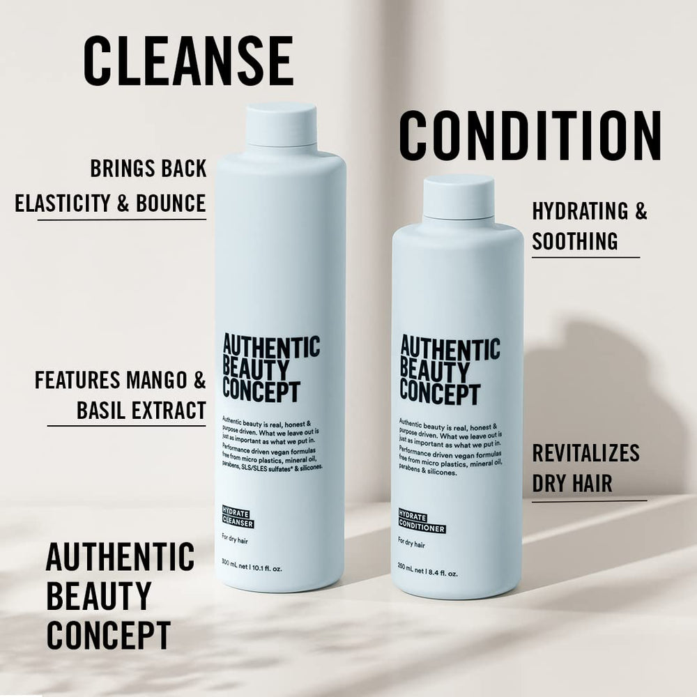 Authentic Beauty Concept back label showing ingredients and usage benefits