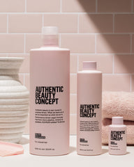 Authentic Beauty Concept rice and date extracts highlighting nourishing botanical benefits