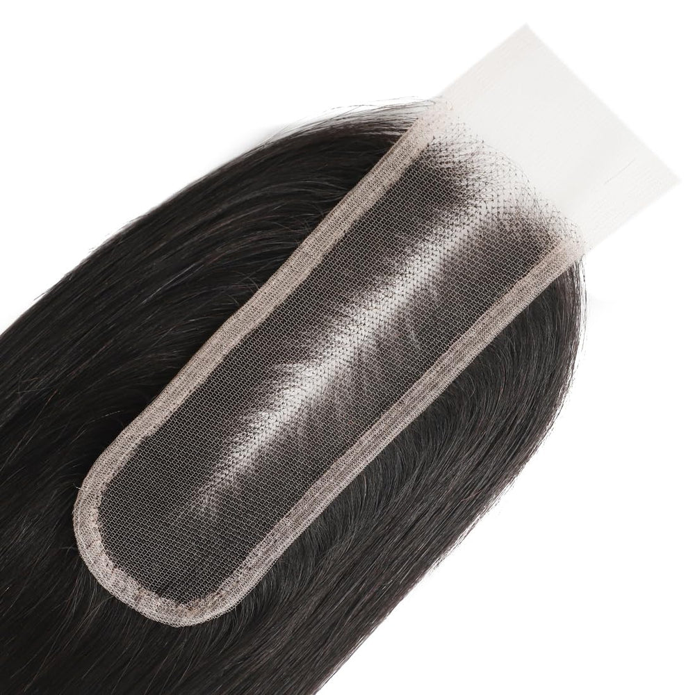 AUTTO closure next to ruler showing 16 inch length and scale clarity