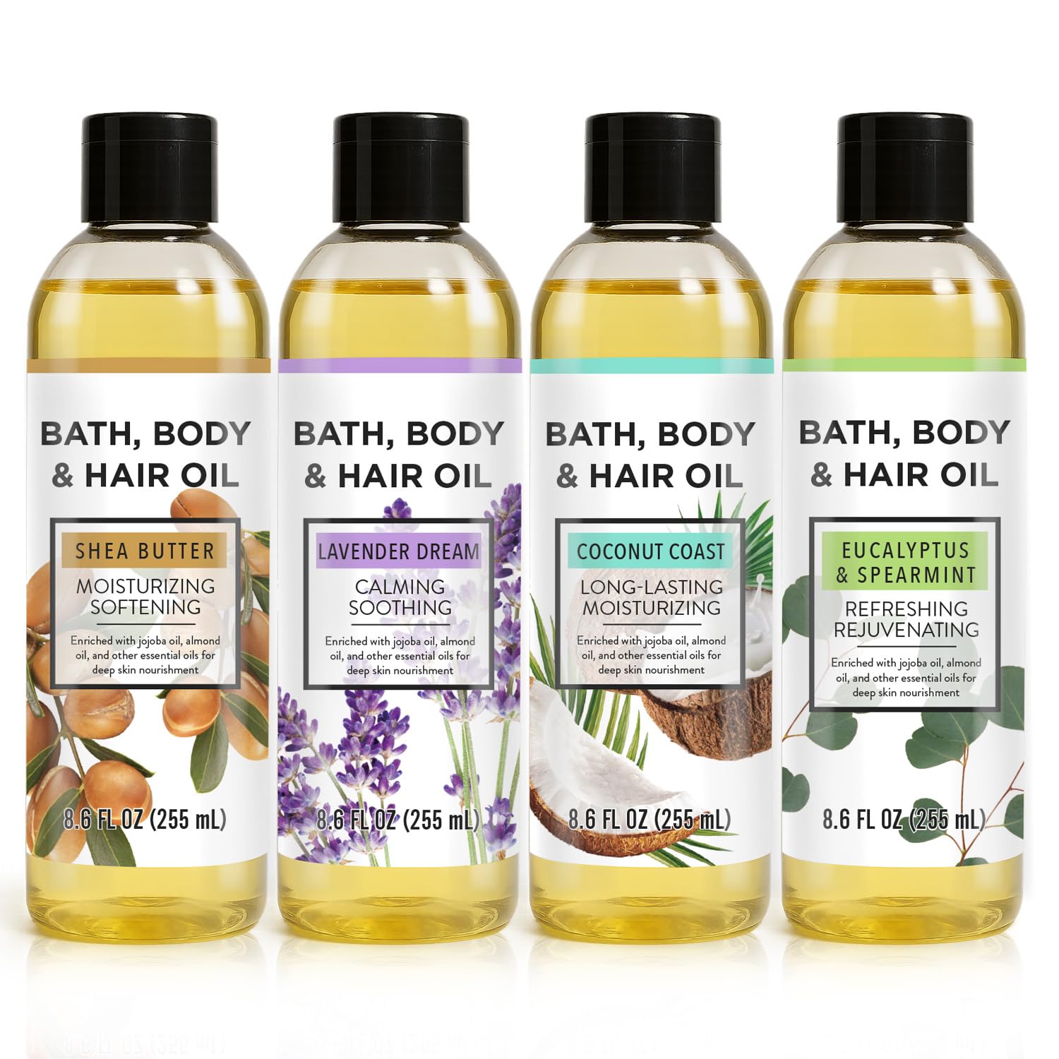 Autumn Shower front packaging shown, gift-ready box highlighting four fragrances and convenience
