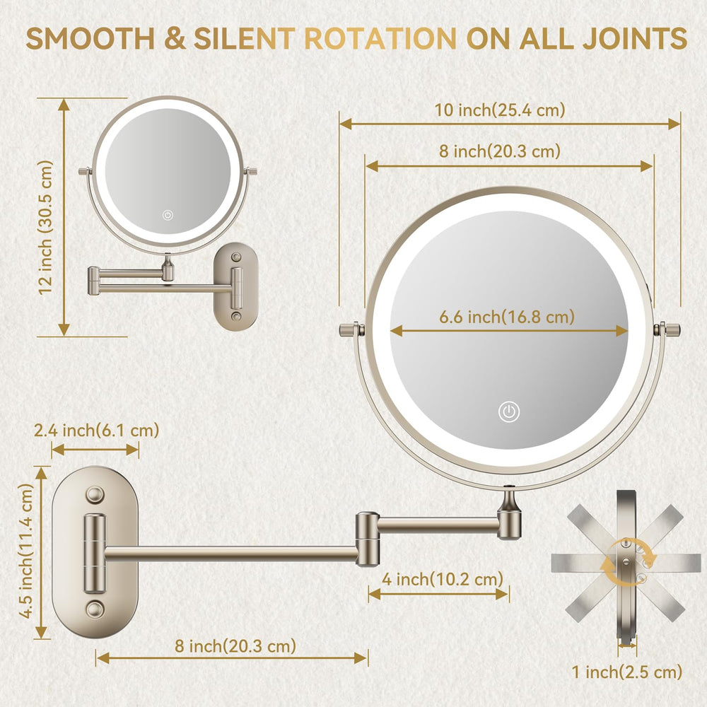 Auxmir in bathroom vanity setting illustrating how the mirror improves daily beauty routines