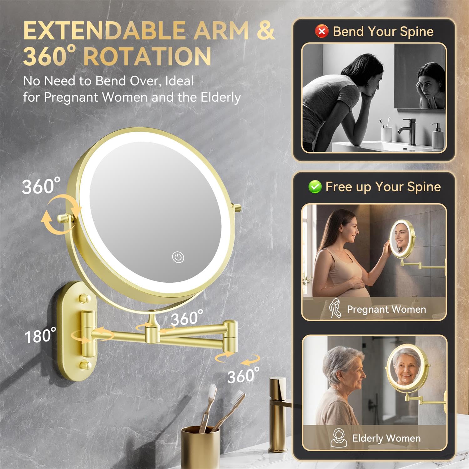 Auxmir size comparison with hand showing compact, space-saving scale benefit