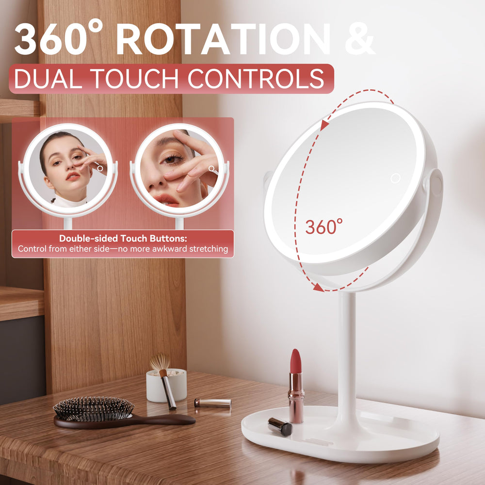 Auxmir touch controls on both sides enabling easy lighting adjustments benefit