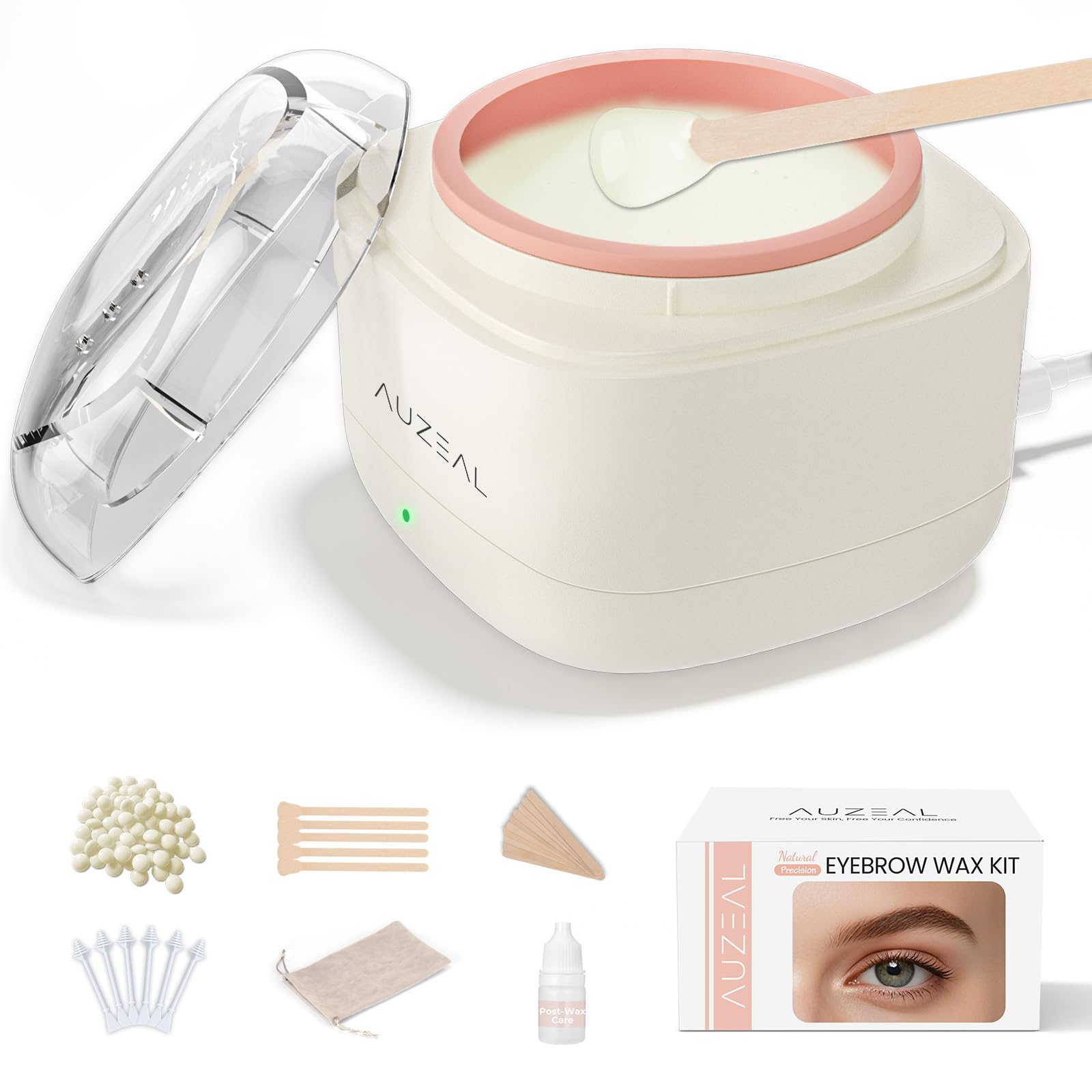 AUZEAL front packaging and full kit display showing convenience